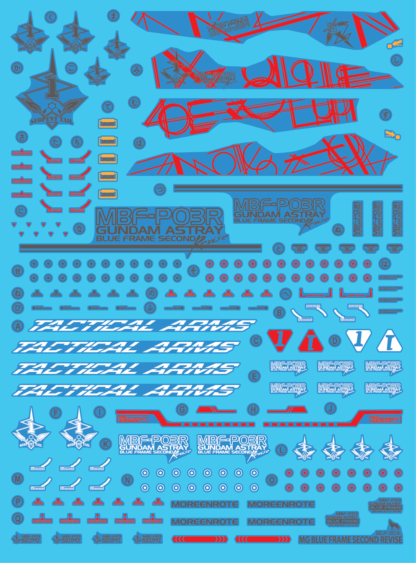 DECAL MG Astray Blue Frame Second Revise